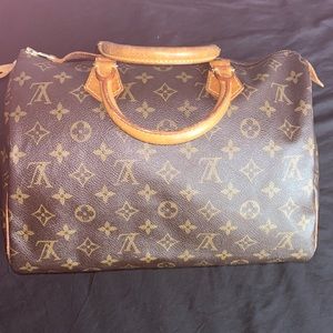 LOUIS VUITTON SPEEDY 30 HANDBAG PURSE MONOGRAM CANVAS